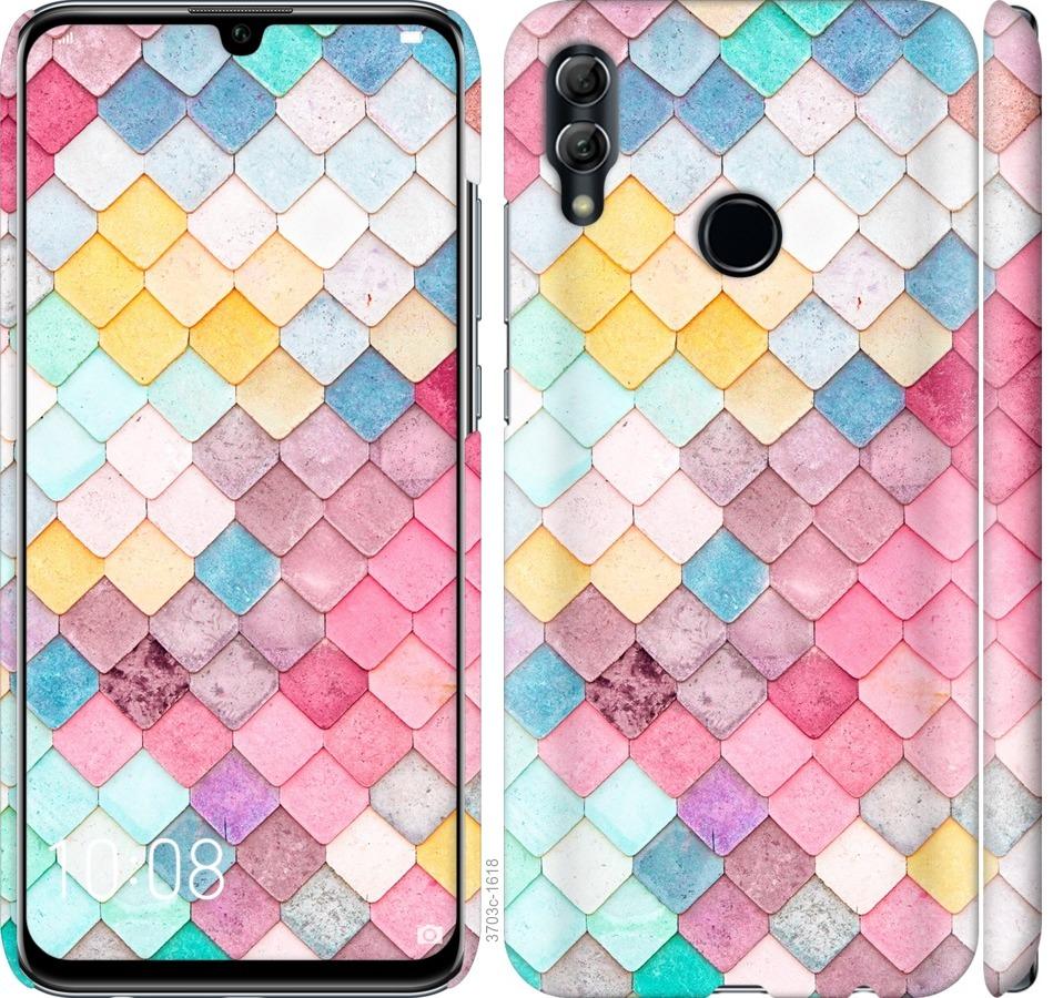 

Чехол на Huawei Honor 10 Lite Красочная черепица
