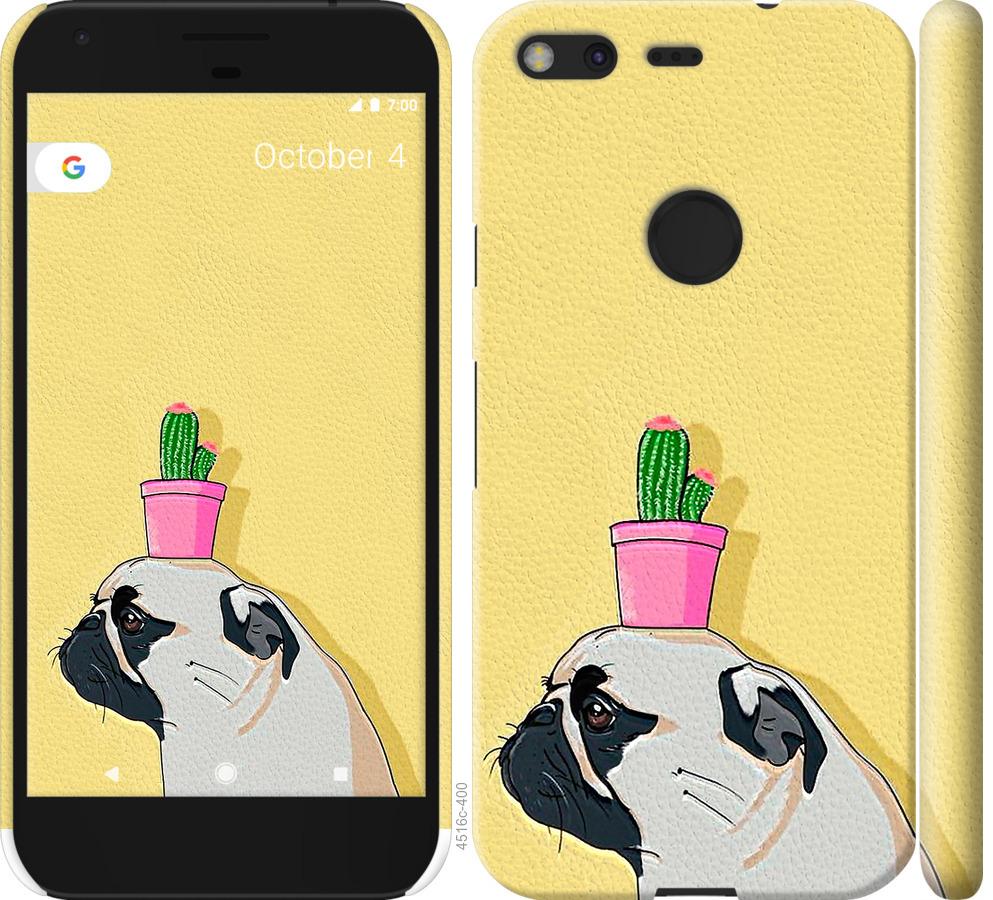 

Чохол на Google Pixel Мопс з кактусом