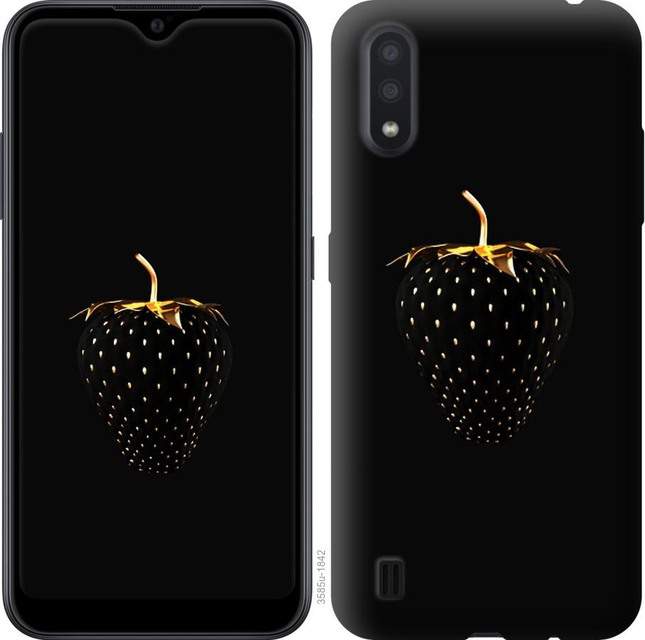 

Чохол на Samsung Galaxy A01 A015F Чорна полуниця
