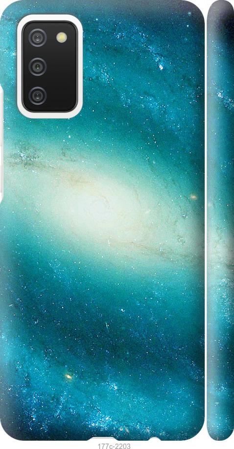 Чехол на Samsung Galaxy A02s A025F Голубая галактика
