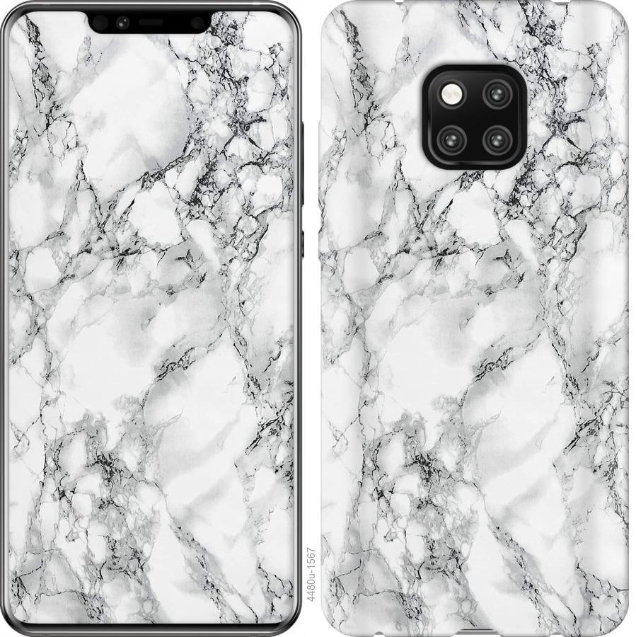 

Чохол на Huawei Mate 20 Pro мармур білий