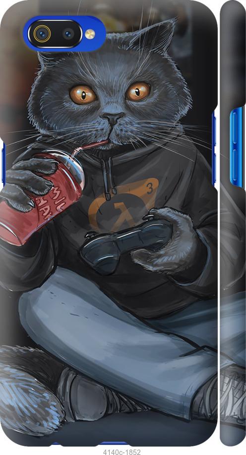 Чехол на Realme C2 gamer cat