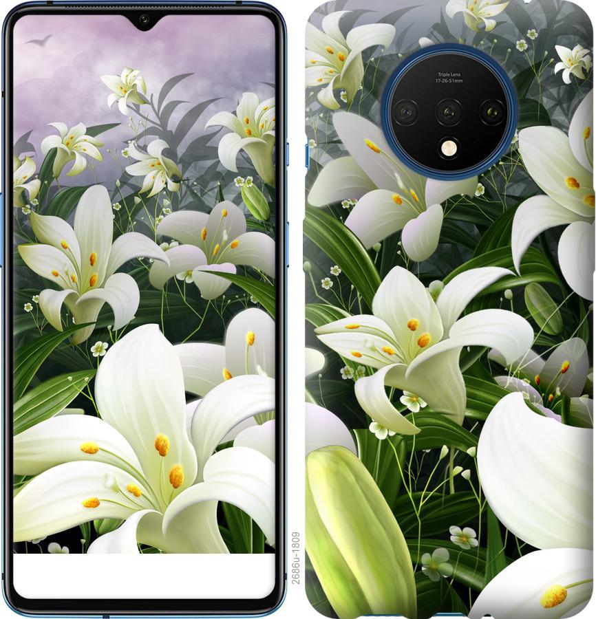 

Чохол на OnePlus 7T білі лілії