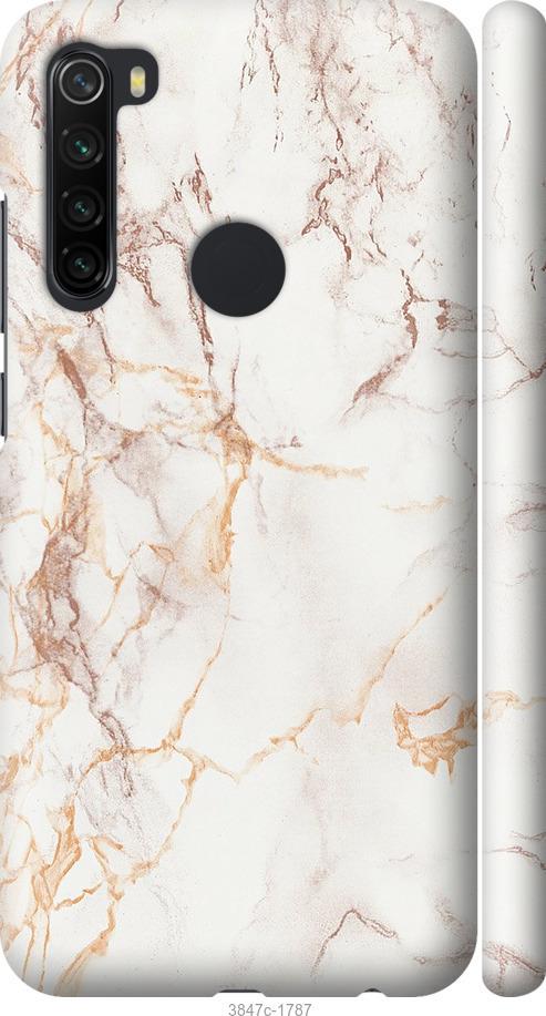 Чехол на Xiaomi Redmi Note 8 Белый мрамор