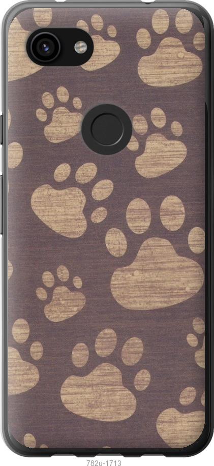 

Чехол на Google Pixel 3a XL Следы тигра