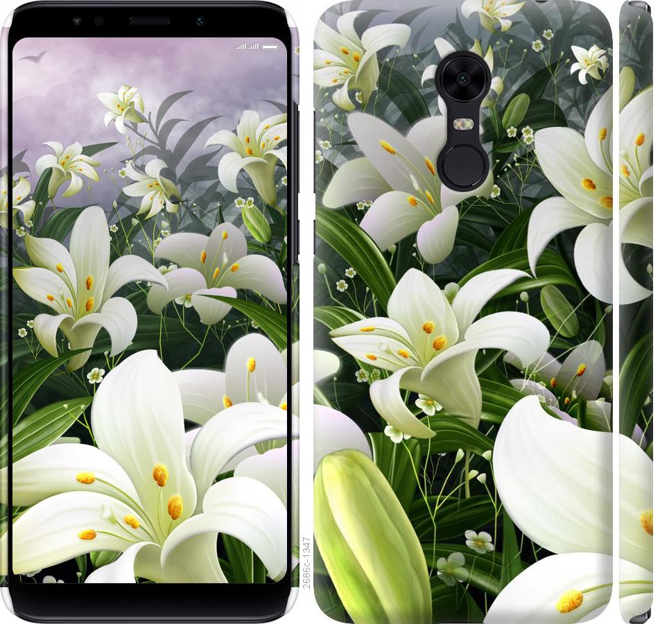 

Чохол на Xiaomi Redmi 5 Plus білі лілії