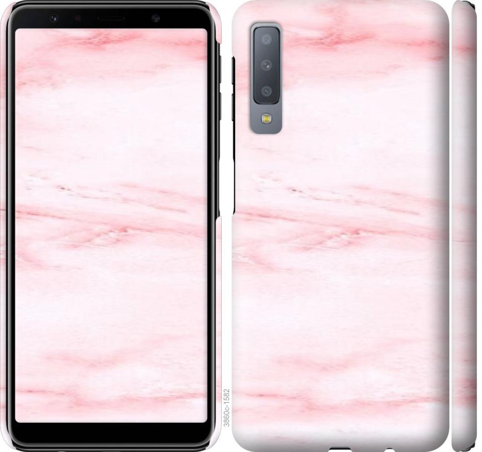 

Чехол на Samsung Galaxy A7 (2018) A750F розовый мрамор