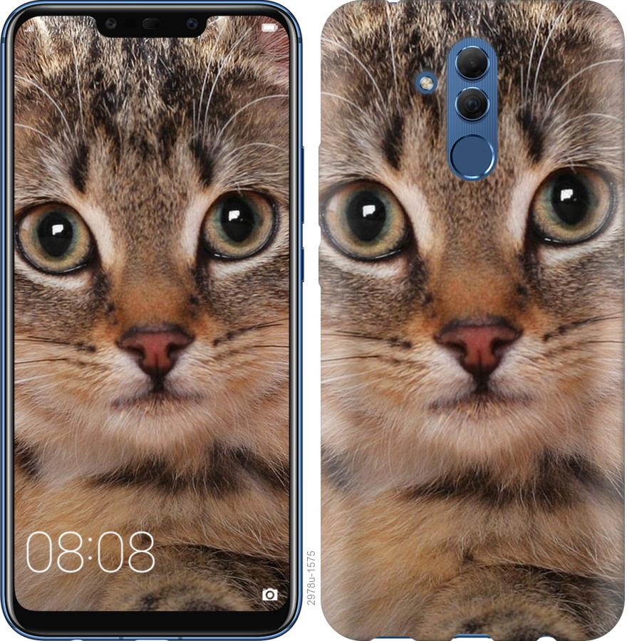 

Чехол на Huawei Mate 20 Lite Полосатый котик