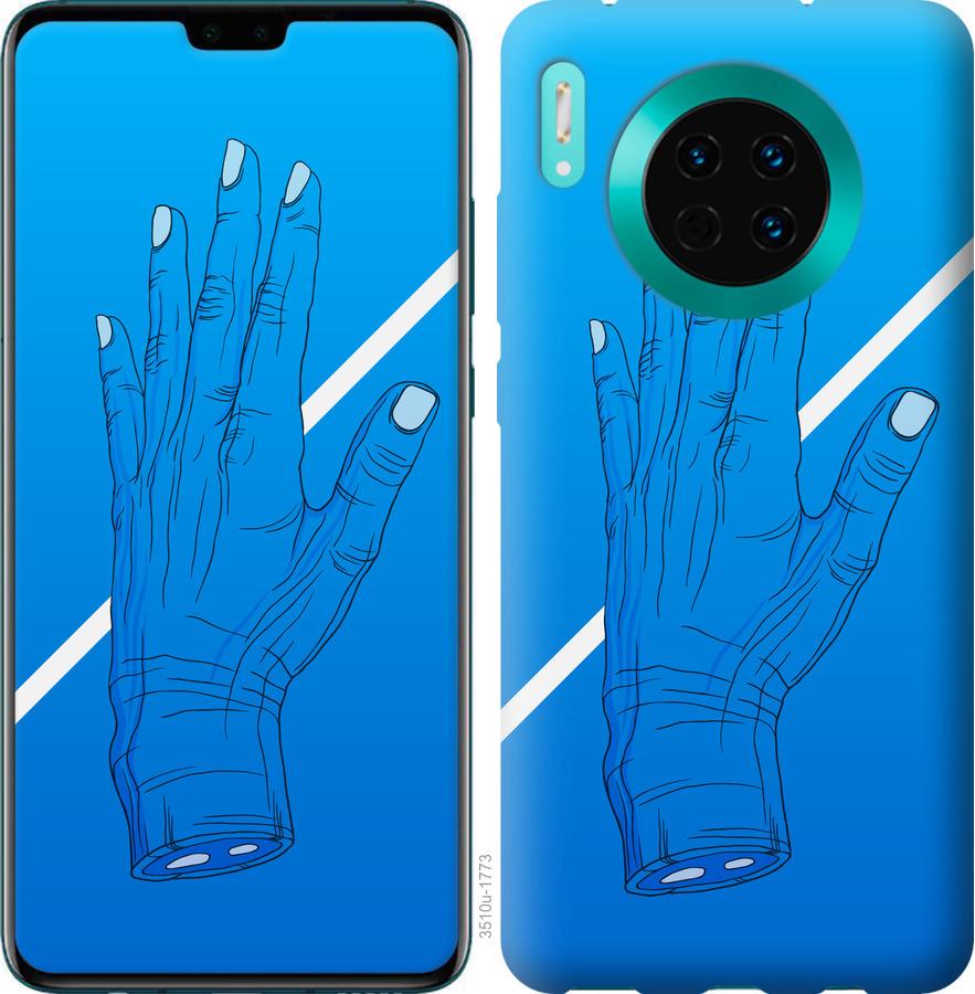 

Чехол на Huawei Mate 30 Синий, Рука, Линия, Градиент, Зомби, Глубина