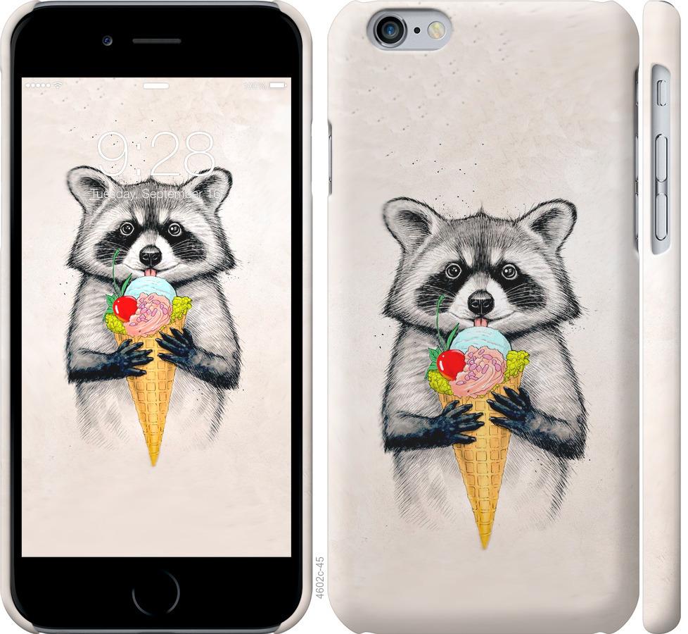 

Чохол на iPhone 6s Єнот з морозивом
