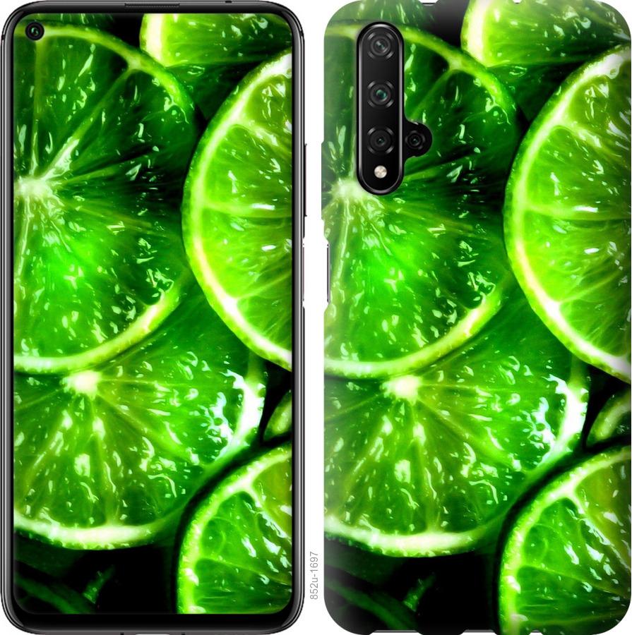 

Чохол на Realme X50 Зелені часточки лимона