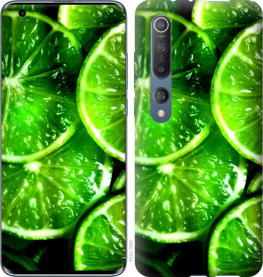 Чохол на Xiaomi Mi 10 Зелені часточки лимона
