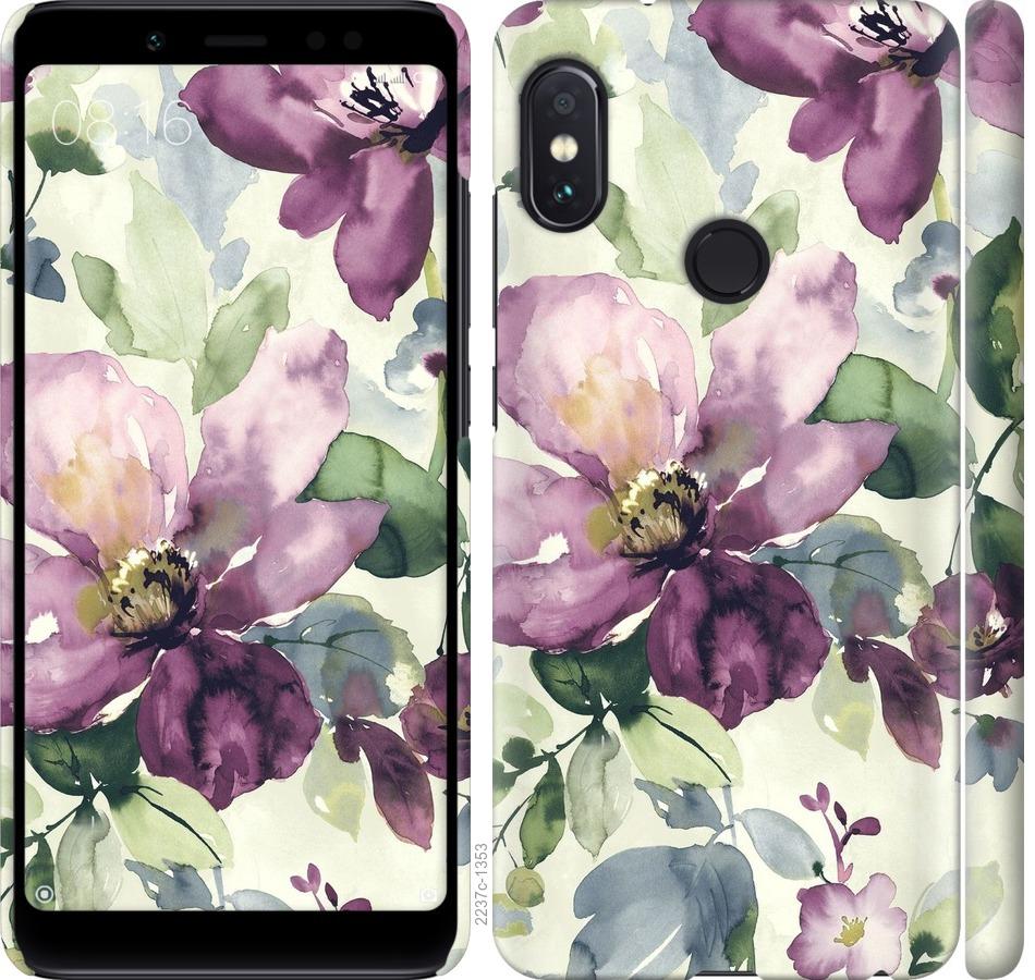 

Чохол на Xiaomi Redmi Note 5 Pro Квіти аквареллю
