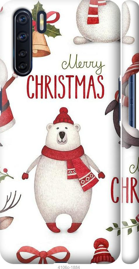 

Чехол на Oppo A91 Merry Christmas