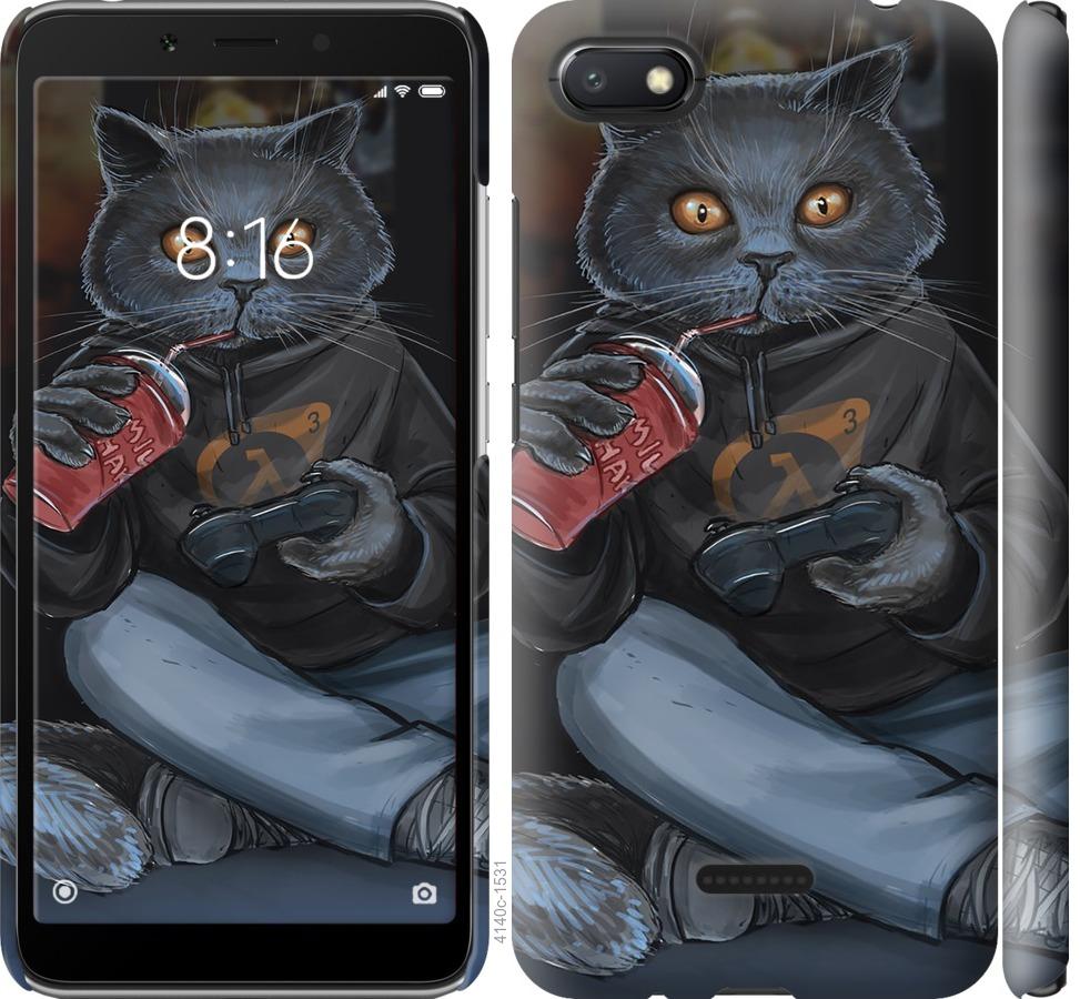 Чехол на Xiaomi Redmi 6A gamer cat
