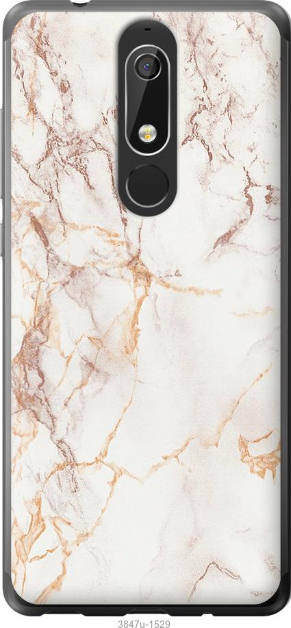

Чехол на Nokia 5.1 Белый мрамор