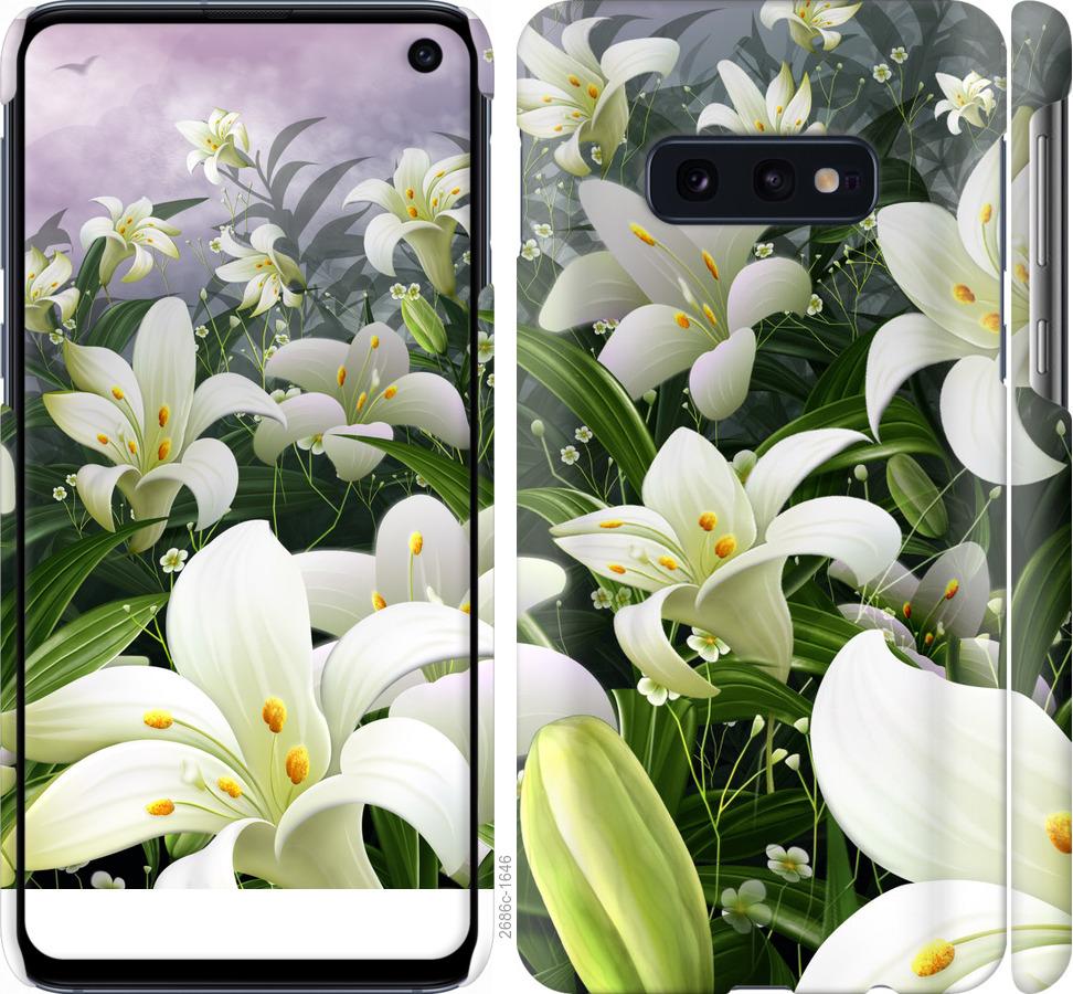 

Чохол на Samsung Galaxy S10e білі лілії