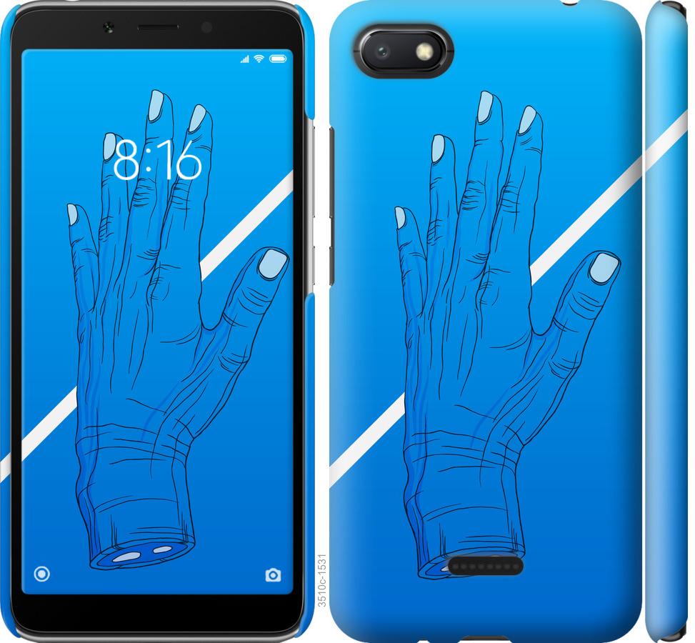 

Чехол на Xiaomi Redmi 6A Синий, Рука, Линия, Градиент, Зомби, Глубина