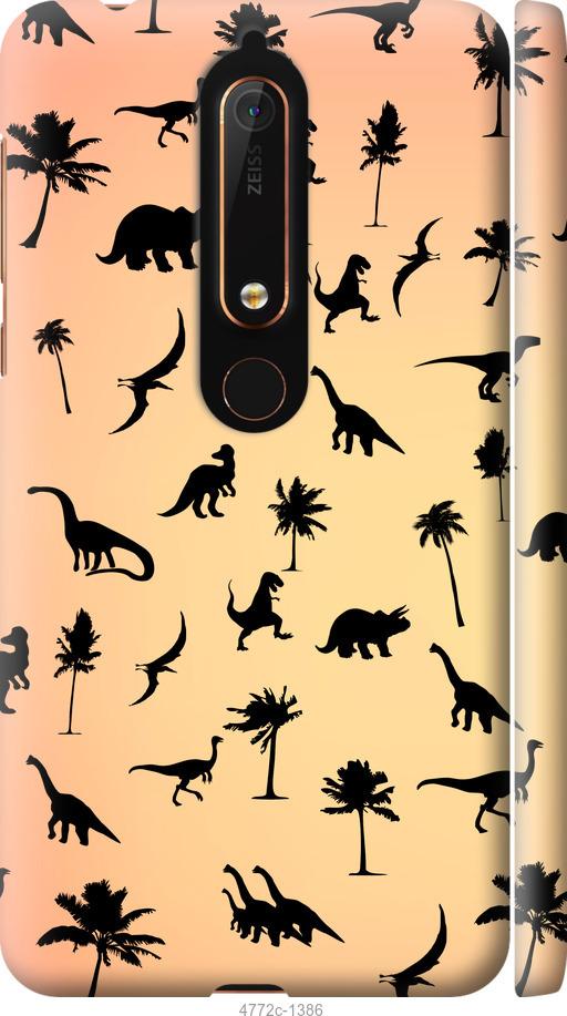 

Чехол на Nokia 6.1 Динозаврики 1