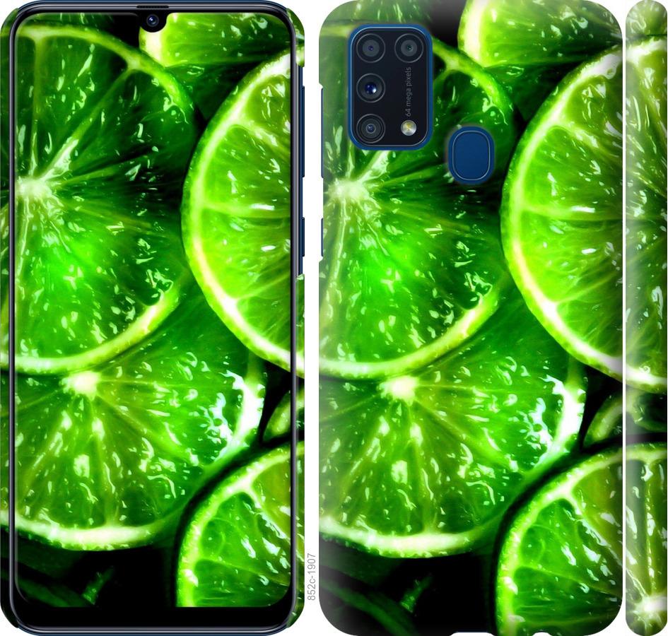 Чохол на Samsung Galaxy M31 M315F Зелені часточки лимона