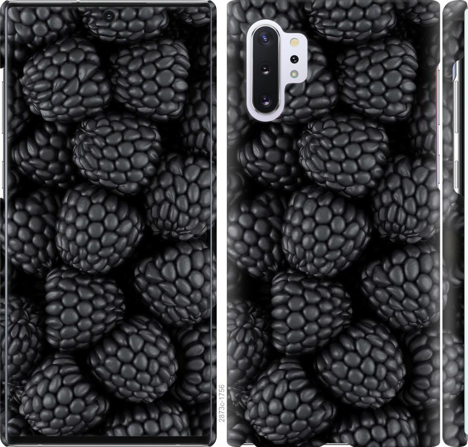 Чехол на Samsung Galaxy Note 10 Plus Черная ежевика