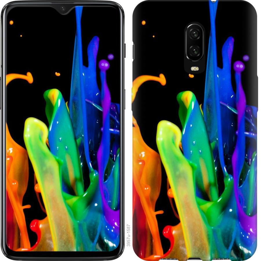 

Чохол на OnePlus 6T бризки фарби