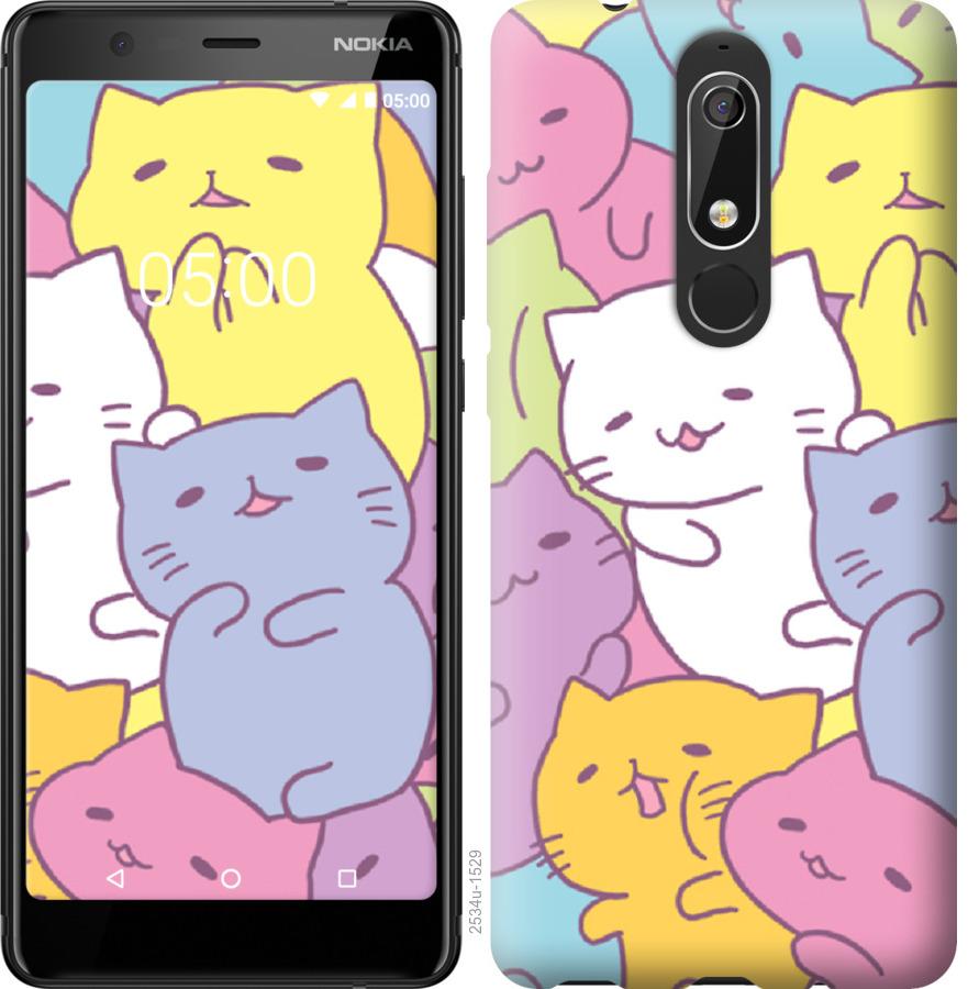 

Чехол на Nokia 5.1 Котики