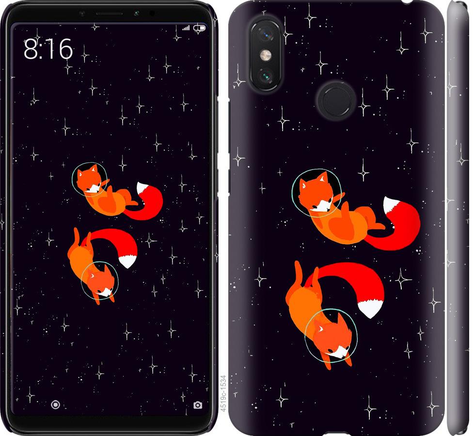 

Чохол на Xiaomi Mi Max 3 Лисиці в космосі