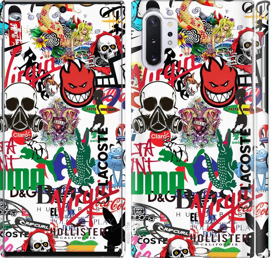 

Чохол на Samsung Galaxy Note 10 Plus Many different logos