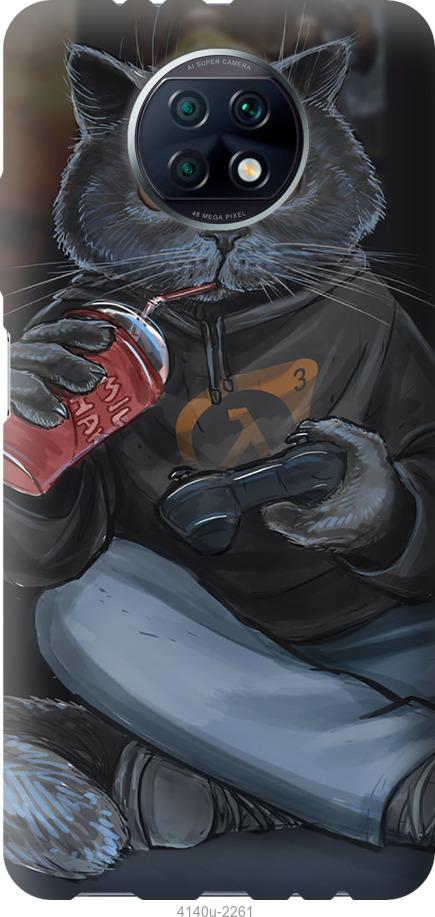 

Чехол на Xiaomi Redmi Note 9T gamer cat