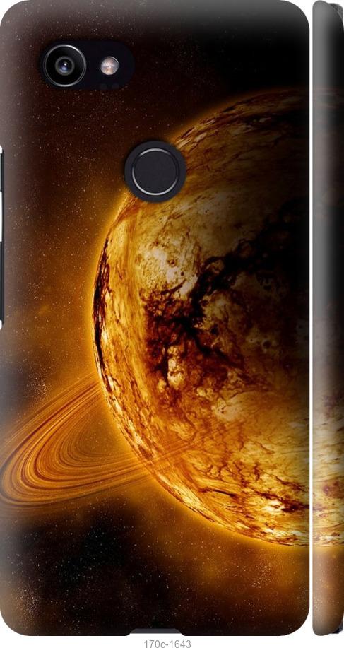 

Чехол на Google PixeL 2 XL Жёлтый Сатурн