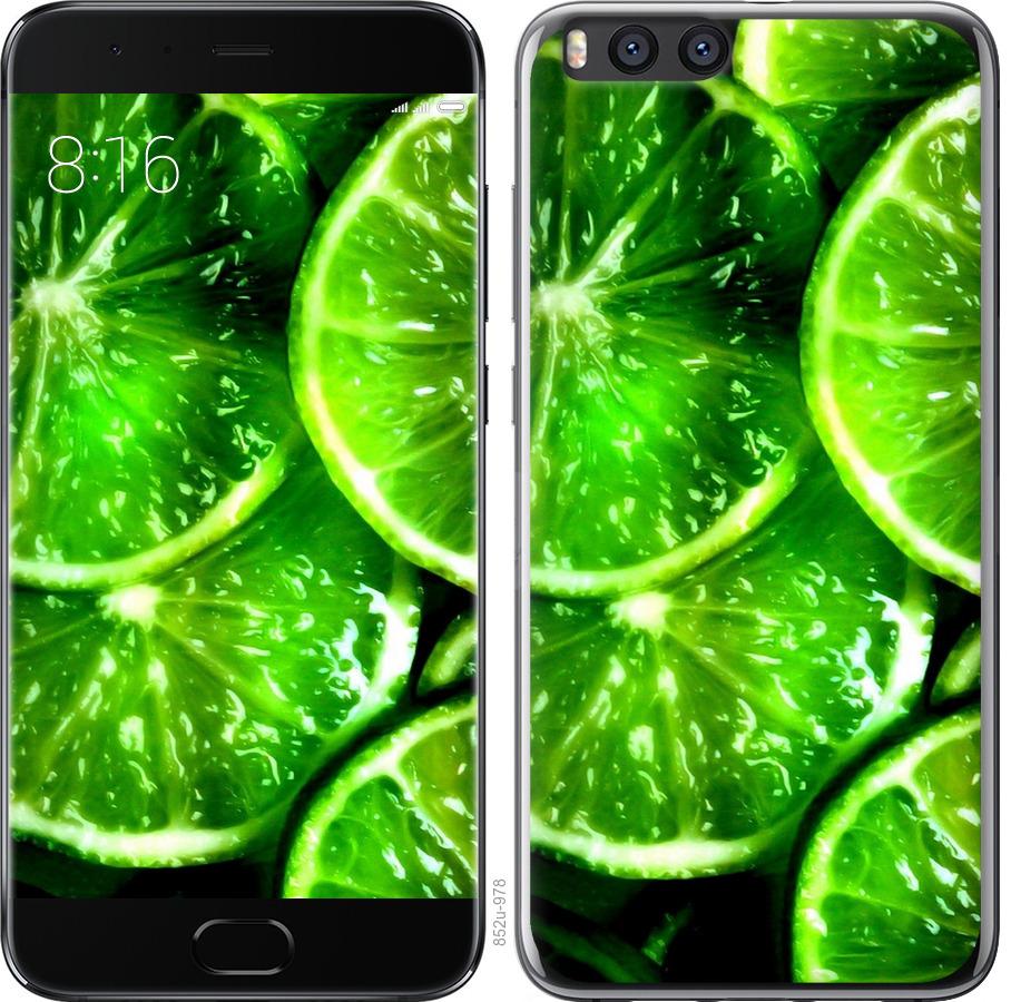 

Чохол на Xiaomi Mi Note 3 Зелені часточки лимона