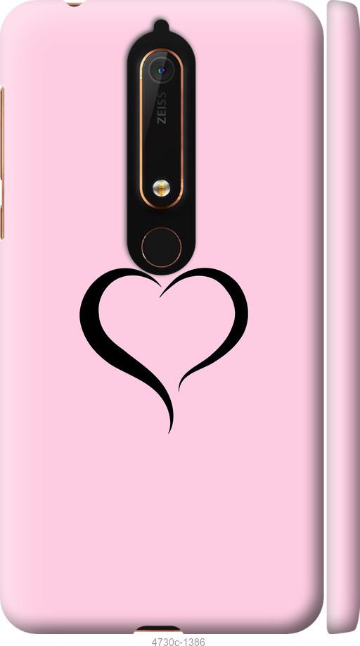 

Чехол на Nokia 6.1 Сердце 1