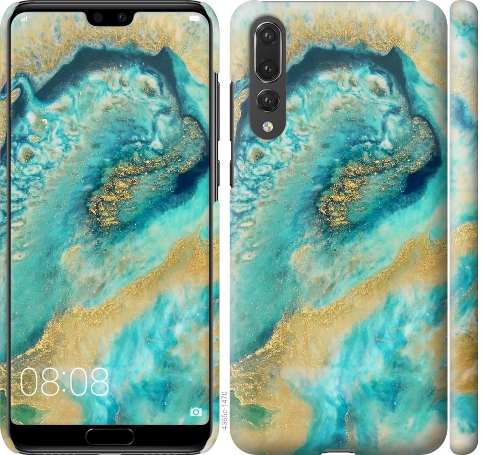 

Чехол на Huawei P20 Pro Green marble