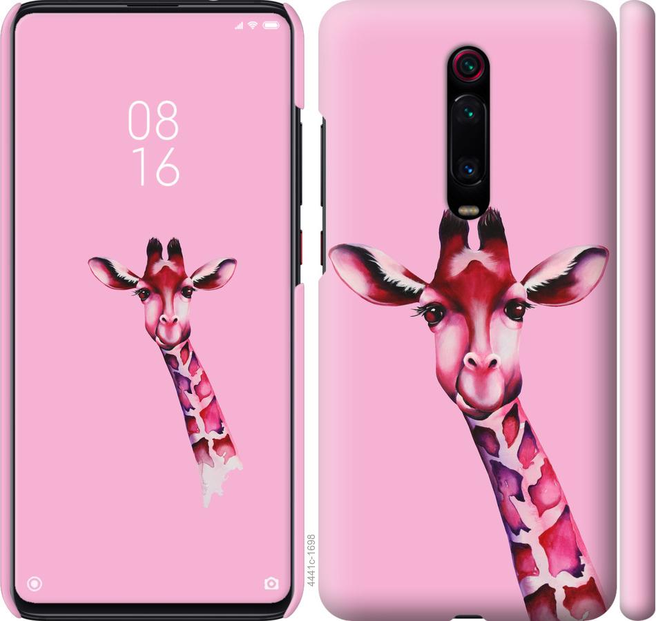 Чехол на Xiaomi Mi 9T Розовая жирафа