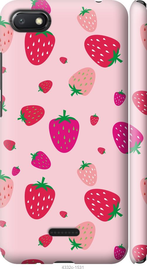

Чехол на Xiaomi Redmi 6A Клубнички