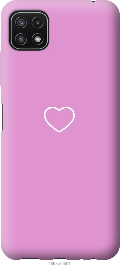 Чехол на Samsung Galaxy A22 5G A226B Сердце 2