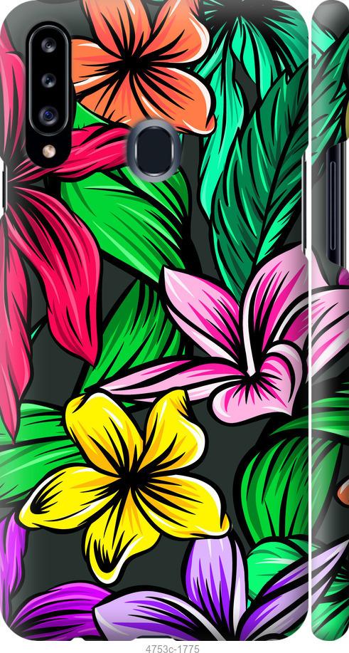 

Чохол на Samsung Galaxy A20s A207F Тропічні квіти 1