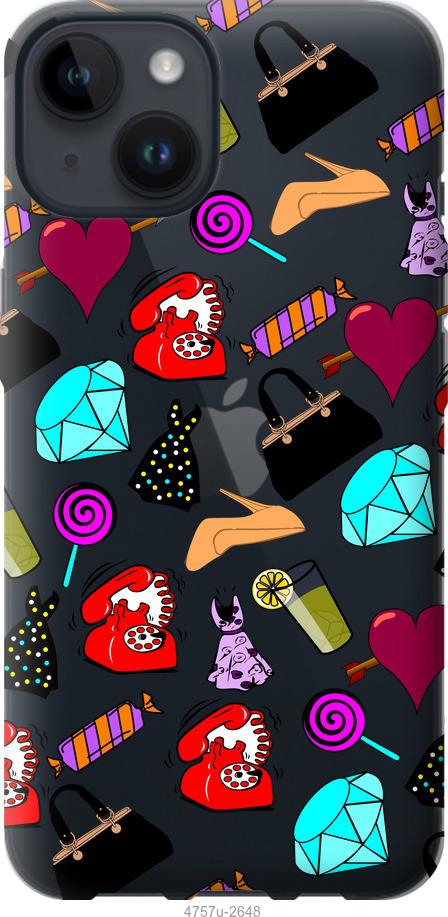 Чехол на iPhone 14 stickers