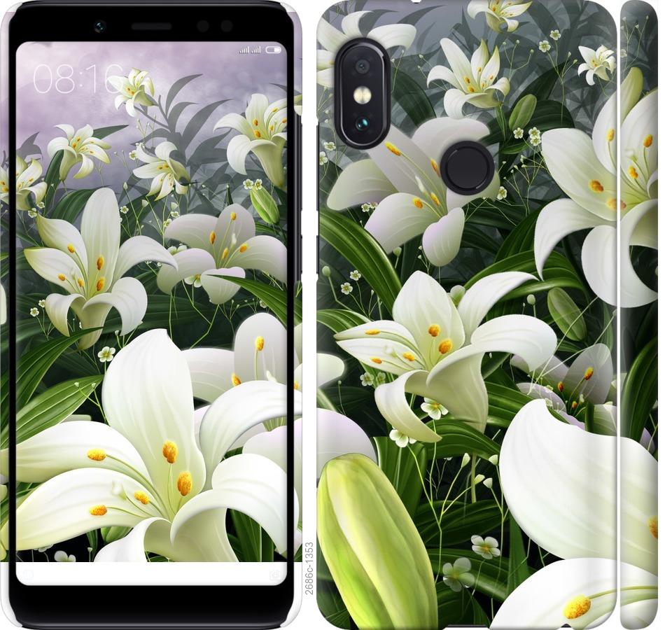 

Чохол на Xiaomi Redmi Note 5 Pro білі лілії