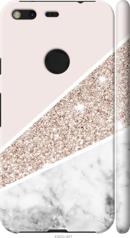 

Чехол на Google Pixel XL Пастельный мрамор