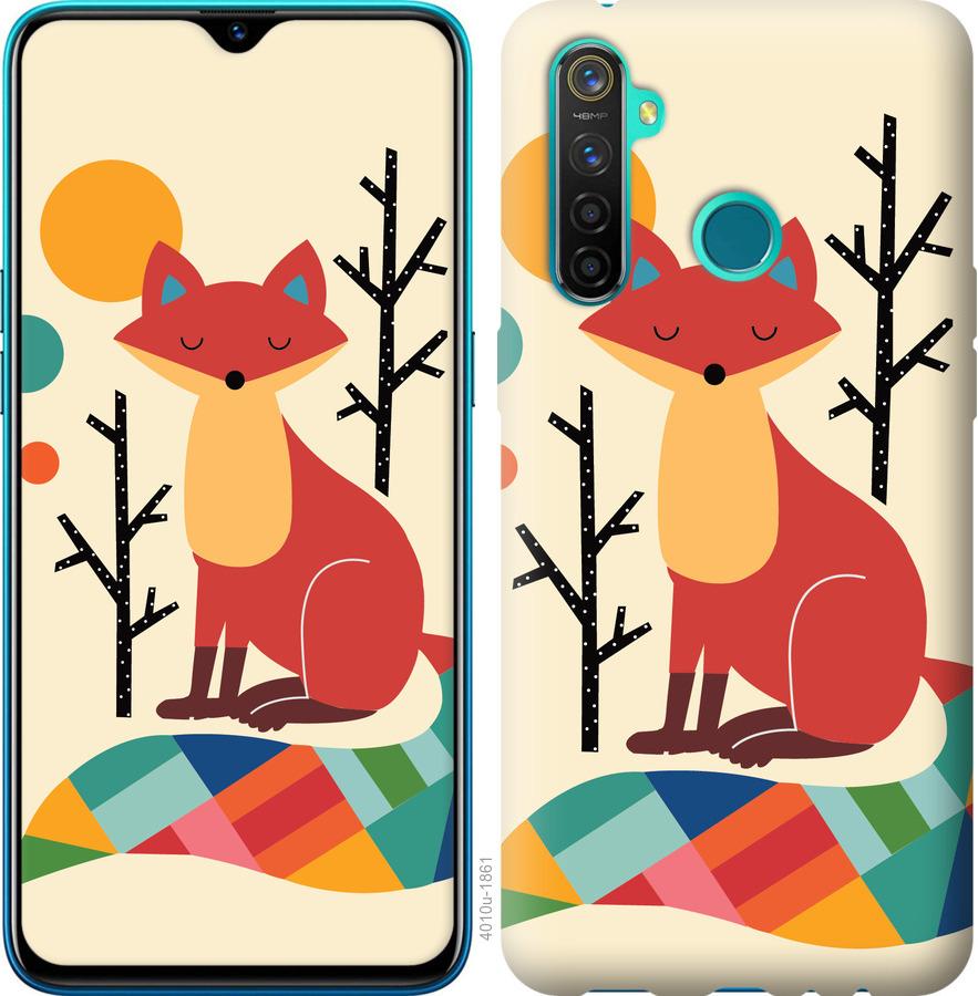

Чехол на Realme 5 Pro Rainbow fox