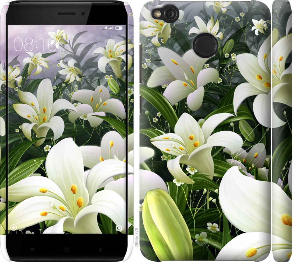 

Чохол на Xiaomi Redmi 4X білі лілії