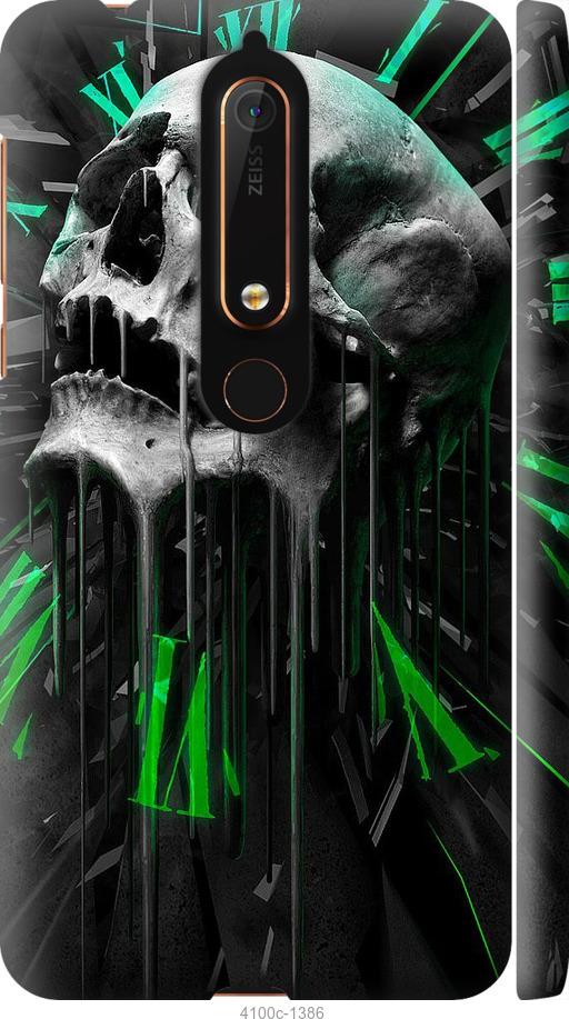 

Чехол на Nokia 6.1 Череп-часы