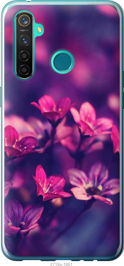 

Чехол на Realme 5 Pro Пурпурные цветы