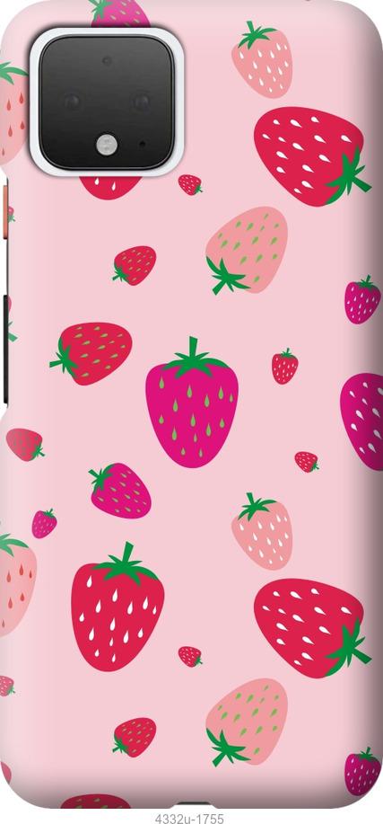 

Чехол на Google Pixel 4 Клубнички