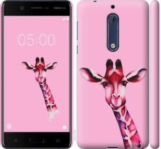 

Чохол на Nokia 5 Рожева жирафа