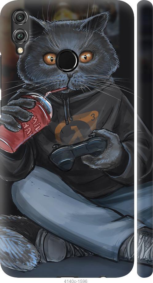 

Чехол на Huawei Honor 8X gamer cat