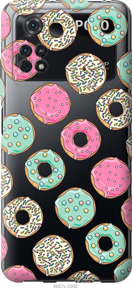 Чехол на Xiaomi Poco M4 Pro Пончики 1