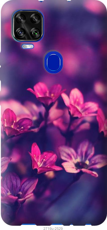 

Чехол на ZTE Blade V2020 Пурпурные цветы